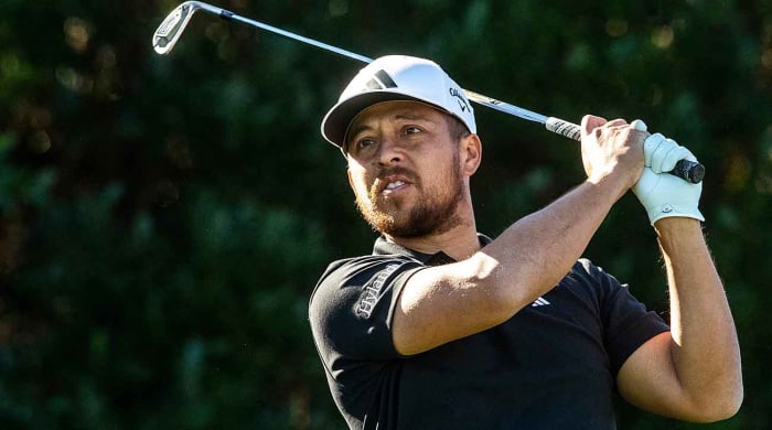 Xander Schauffele is pictured at the 2023 American Express.